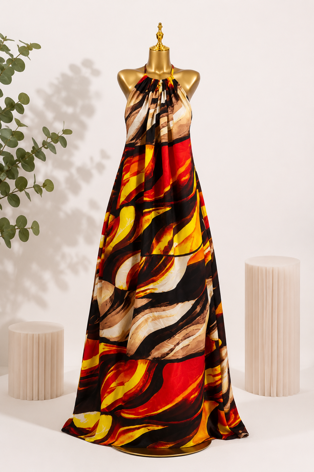 Àṣà - Adire Maxi Dress