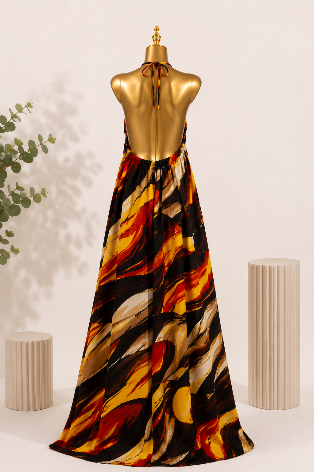 Àṣà - Adire Maxi Dress