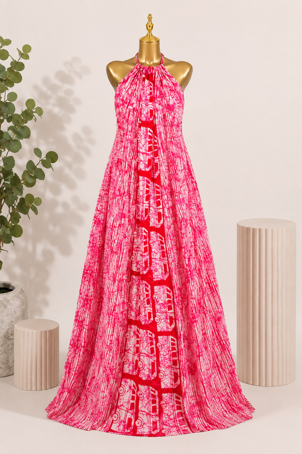Ṣade - Adire Maxi Dress
