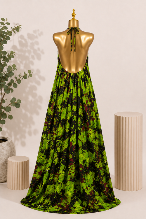 Ayọ - Adire Maxi Dress